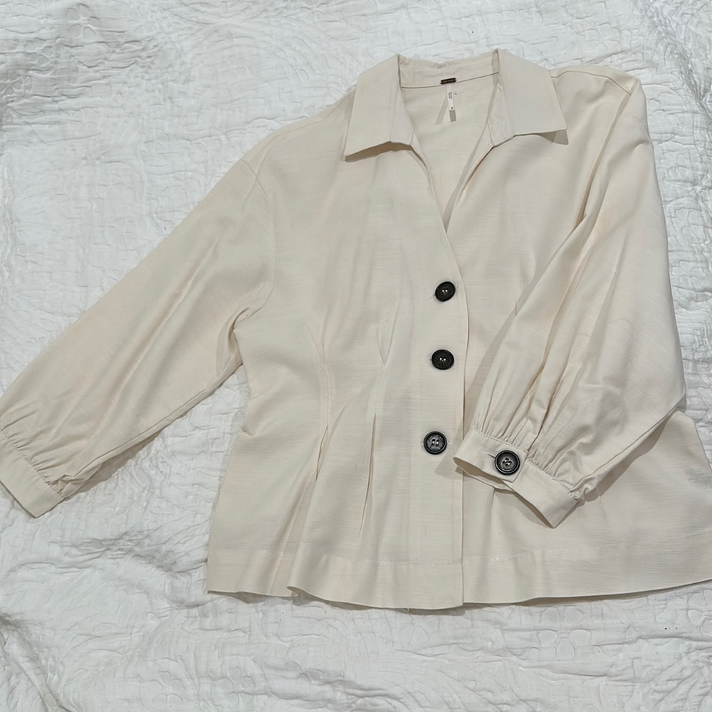 Free People Corseted Blouse